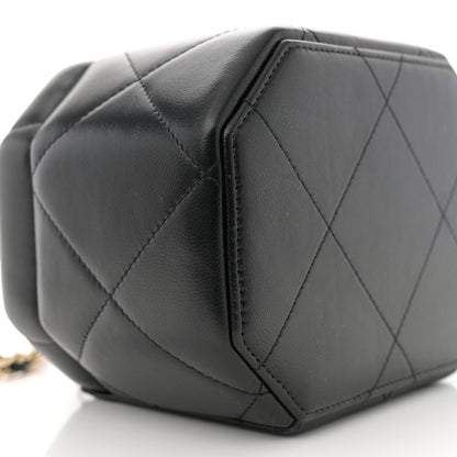 Chanel Lambskin Quilted Vendome Case Black 9 of 10