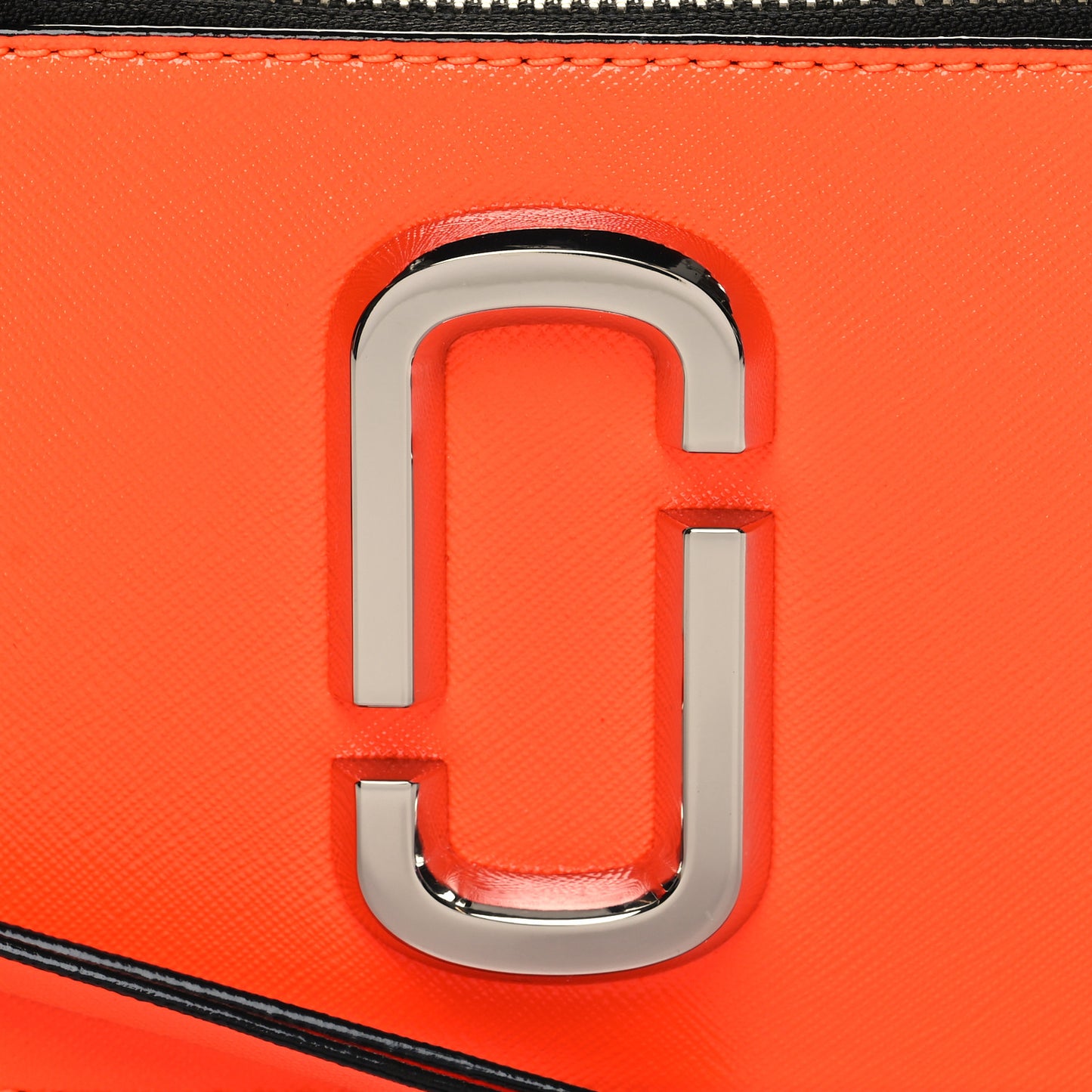 Saffiano Small Fluoro Snapshot Camera Bag Neon Orange