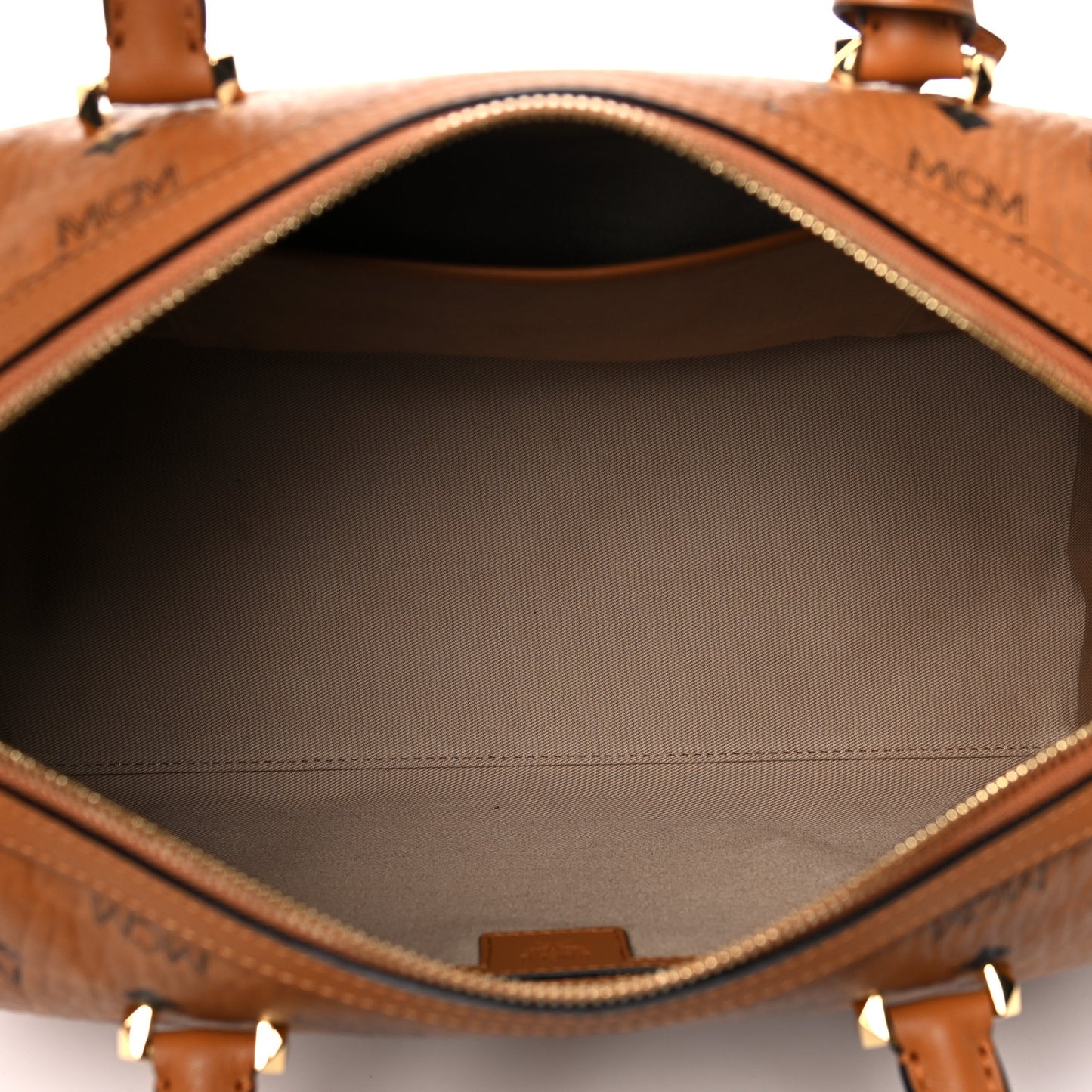 Visetos Medium Boston Bag Cognac
