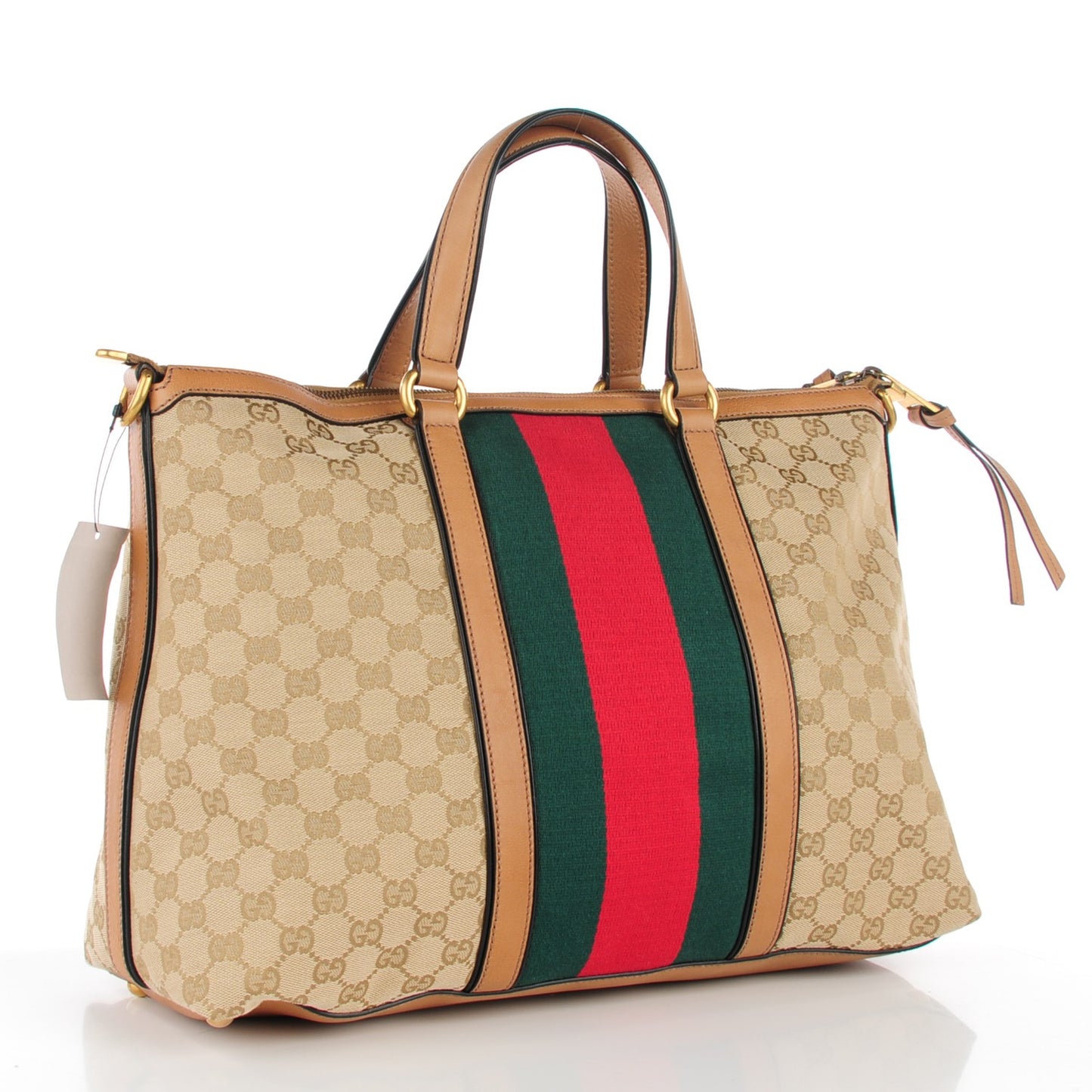Monogram Web Medium Rania Top Handle Bag Sand
