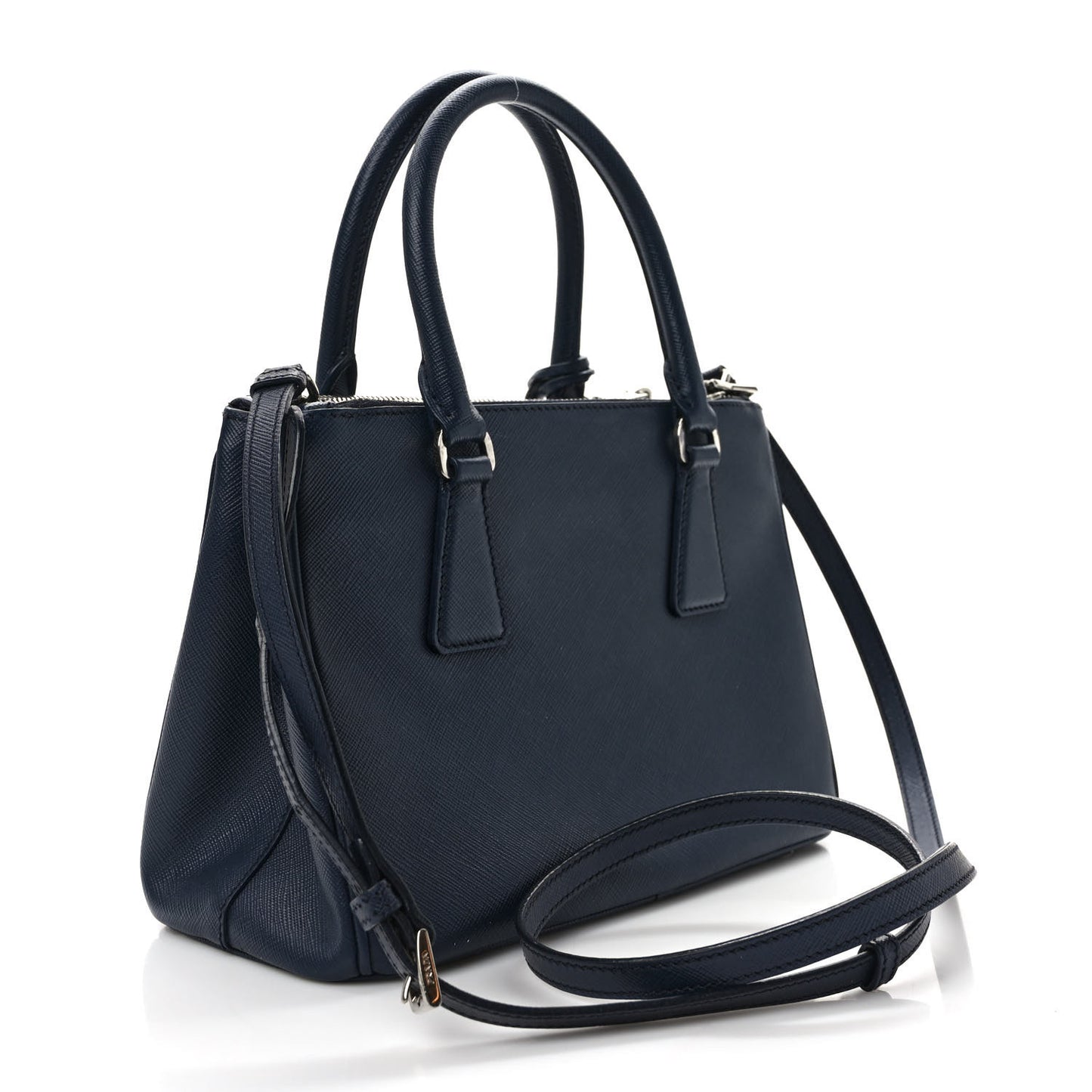 Saffiano Vernice Mini Galleria Double Zip Tote Baltico