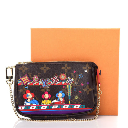Louis Vuitton Monogram 2020 Christmas Animation Bumper Cars Mini Pochette Accessories Coquelicot 11 of 11