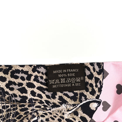 Hermes Silk Jungle Love Love Twilly Rose Pale Etoupe 3 of 4
