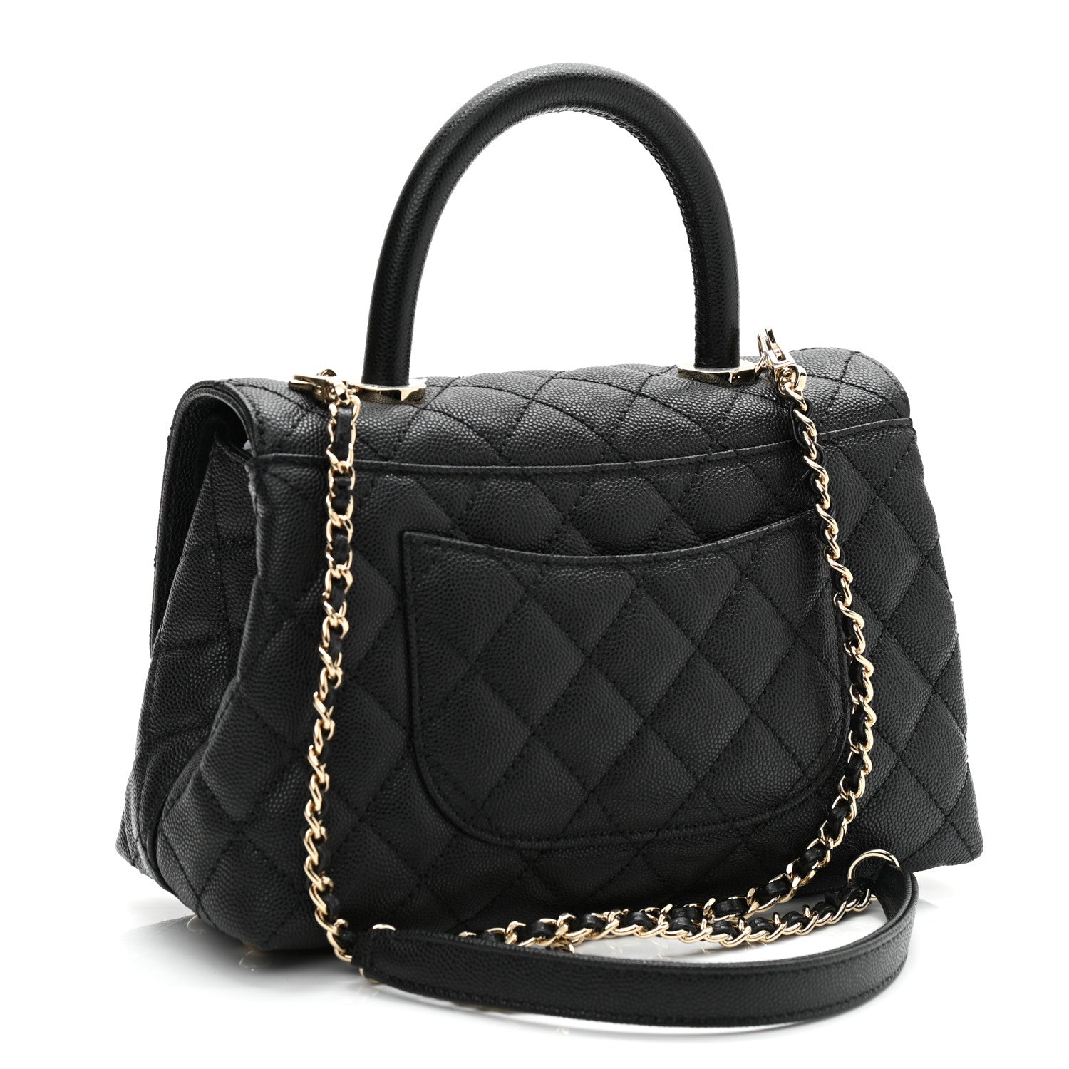 Chanel Caviar Quilted Mini Coco Handle Flap Black 3 of 10