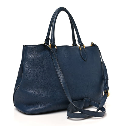 Prada Vitello Phenix Shopping Tote Baltico 3 of 11