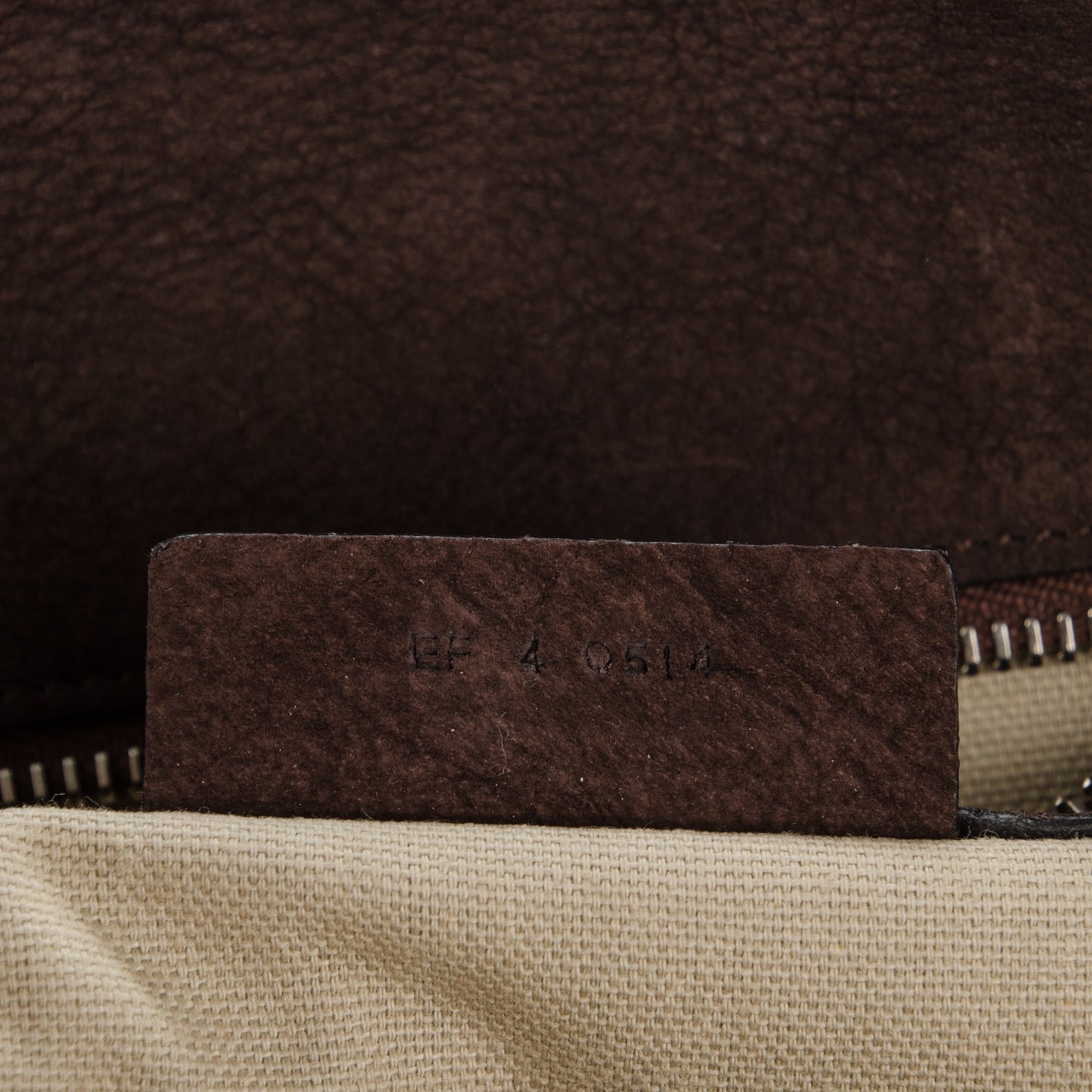 Nubuck Medium Pandora Pure Flap Bag Chocolate