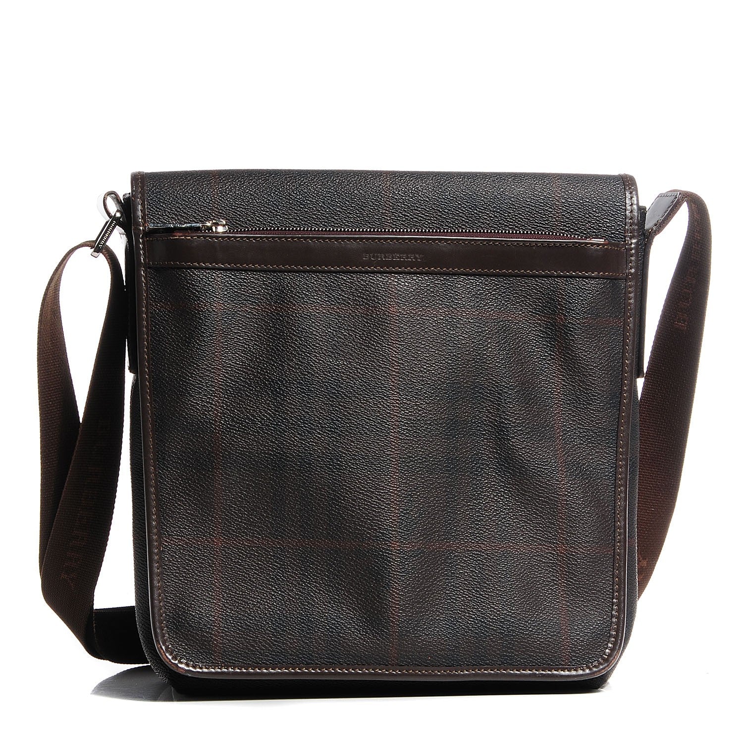 Burberry Check Messenger Bag Brown 1 of 8