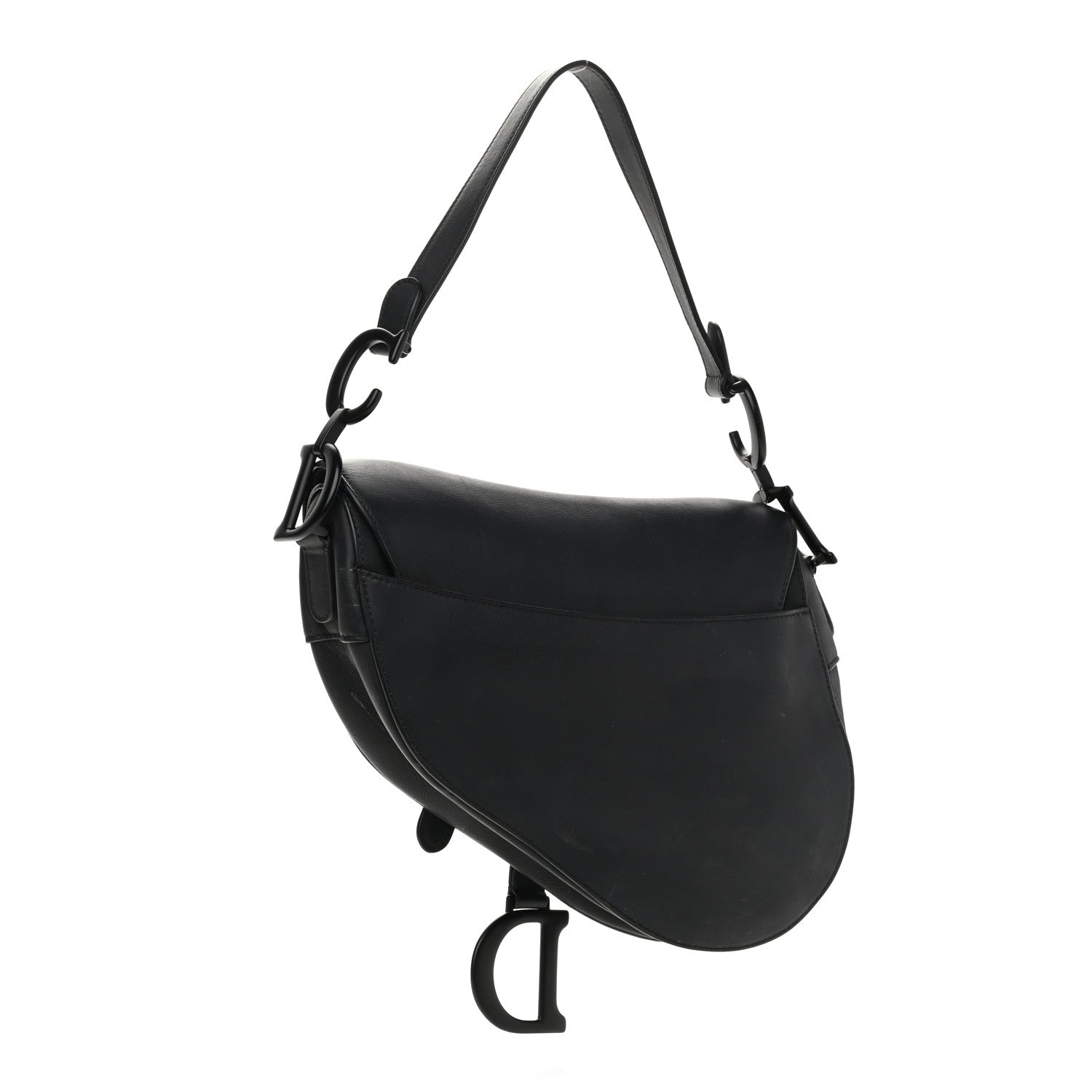 Christian Dior Ultra Matte Calfskin Mini Saddle Bag Black 3 of 13