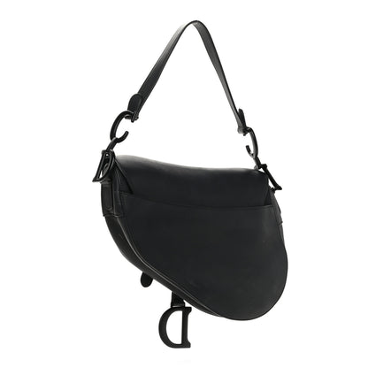 Christian Dior Ultra Matte Calfskin Mini Saddle Bag Black 3 of 13