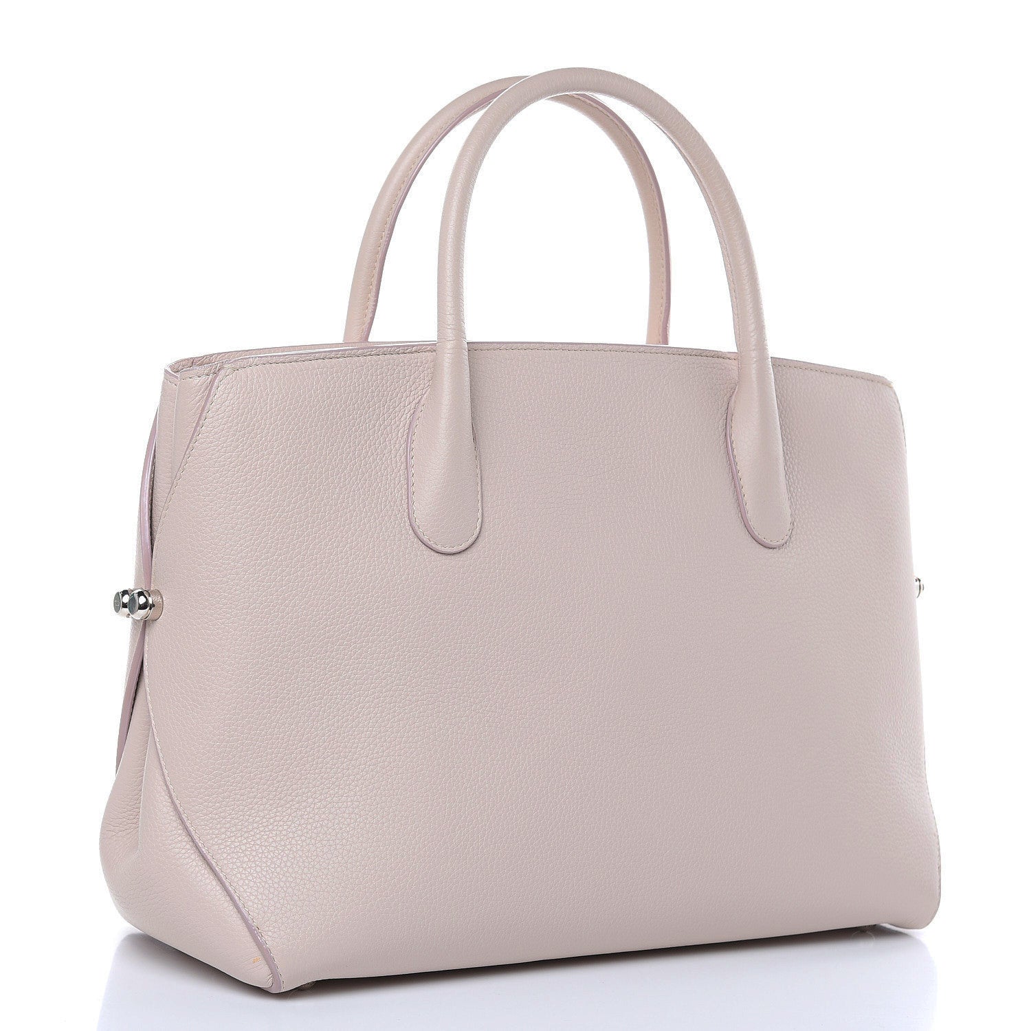 Christian Dior Grained Calfskin Medium Bar Tote Rose Poudre 3 of 15