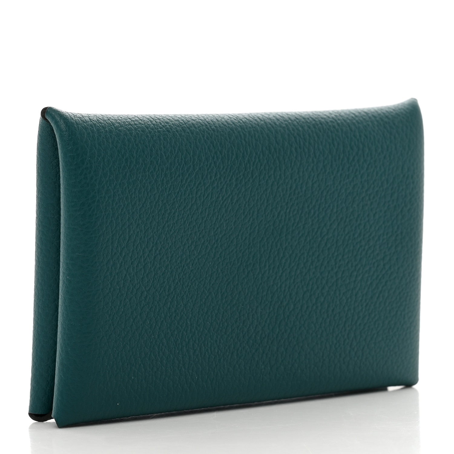 Hermes Evercolor Calvi Card Case Vert Bosphore 3 of 7