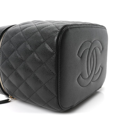 Chanel Caviar Quilted Large Vanity Pouch Black 9 of 11