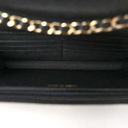 Chanel Lambskin Quilted Trendy CC Wallet On Chain WOC Black 5 of 12