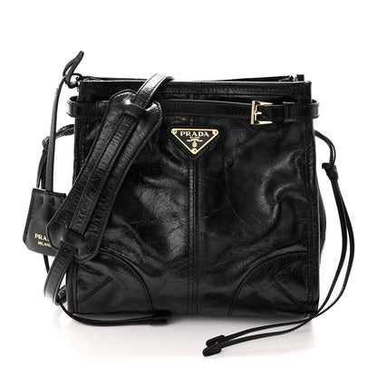 Prada Soft Lux Calfskin Mini Bonnie Black 1 of 9