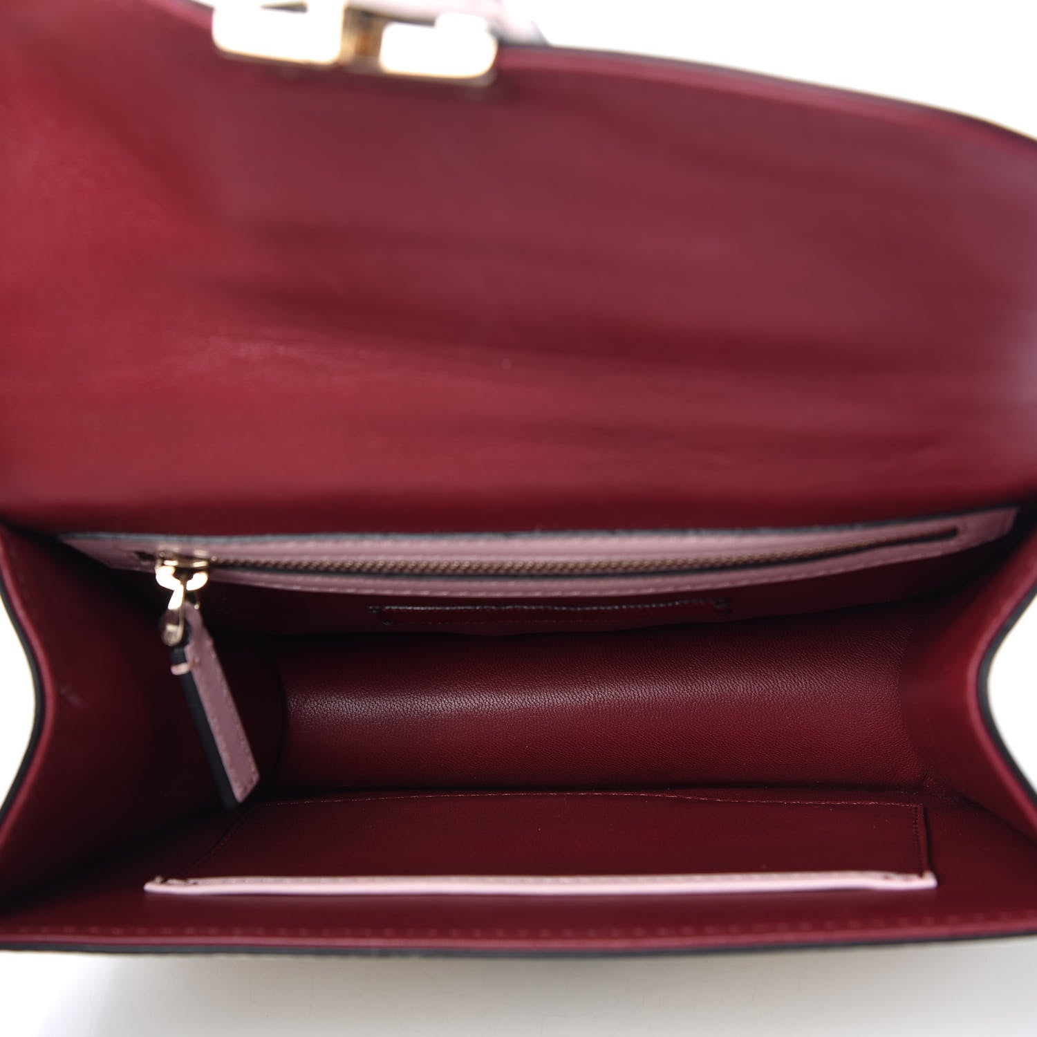 Valentino Garavani Vitello Small Glam Lock Rockstud Flap Light Ivory Water Rose Marine Rubin 8 of 19