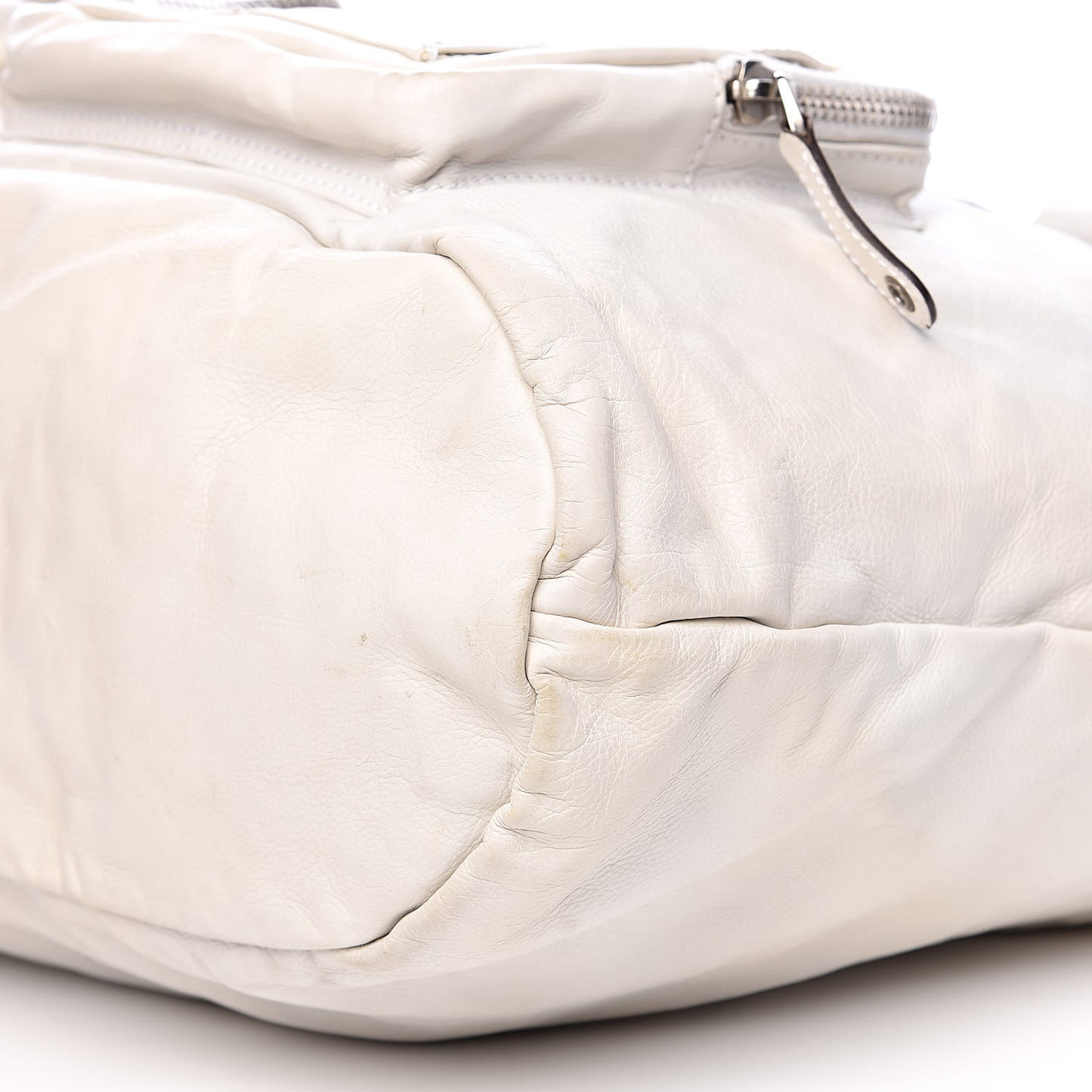 Calfskin Top Handle Tote White