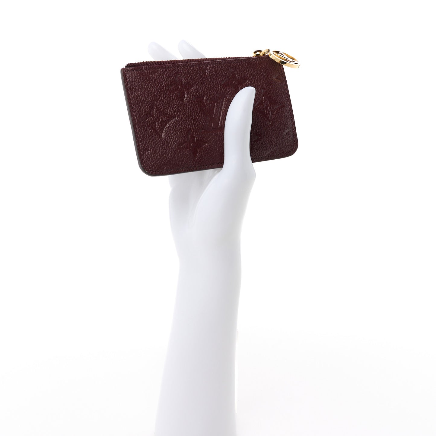 Empreinte Monogram Zipped Romy Card Holder Flamme