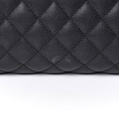 Chanel Caviar Lizard Quilted Large Coco Handle Flap Black 9 of 9