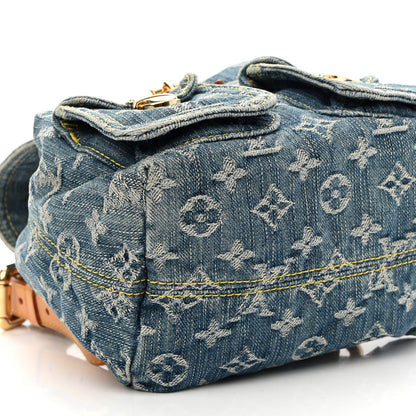 Louis Vuitton Denim Sac a Dos Backpack PM Blue 7 of 8