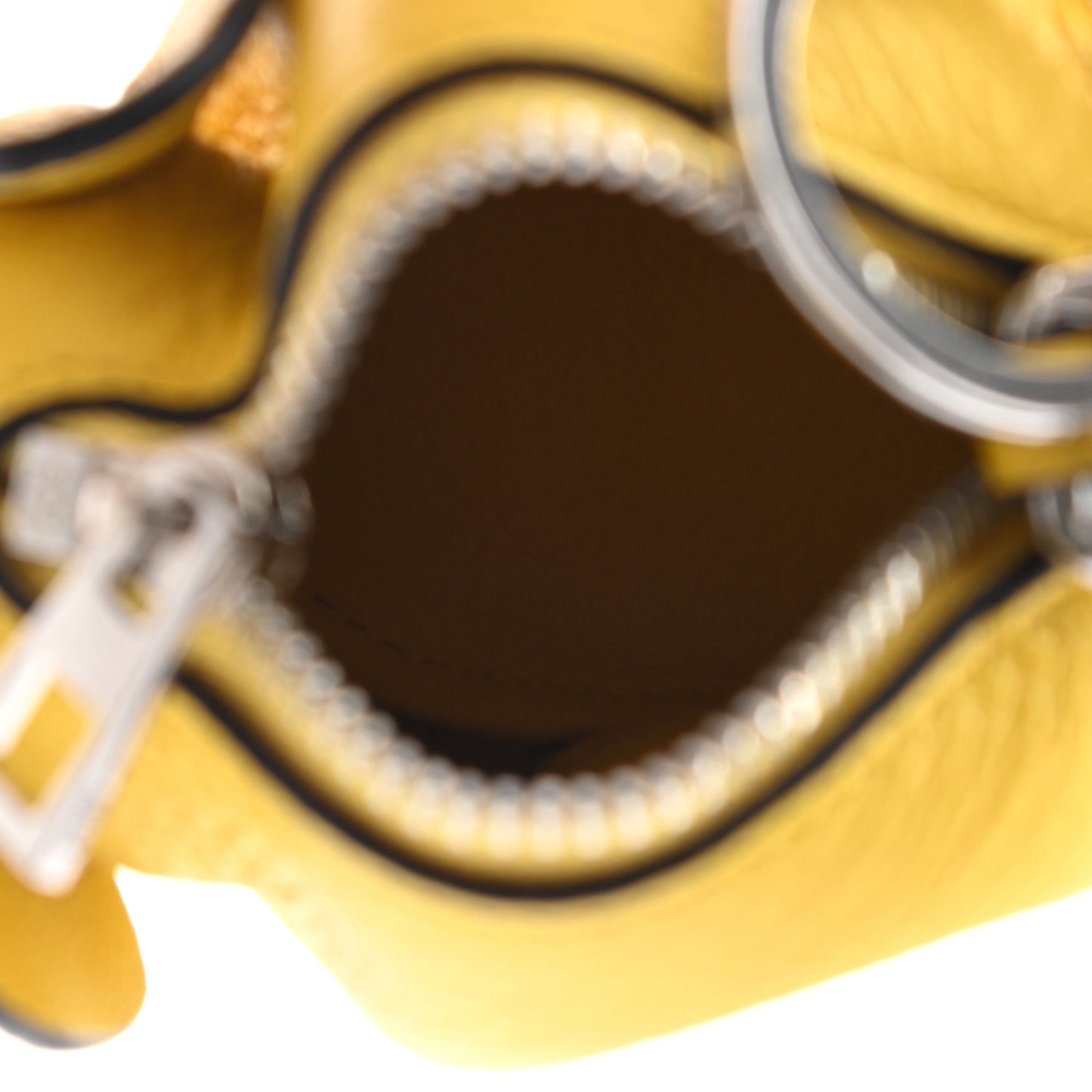 Calfskin Elephant Coin Purse Bag Charm Key Holder Yellow