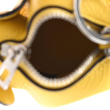 Loewe Calfskin Elephant Coin Purse Bag Charm Key Holder Yellow 3 of 6
