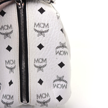 MCM Calfskin Visetos Rabbit Zoo Doll Crossbody White 13 of 20