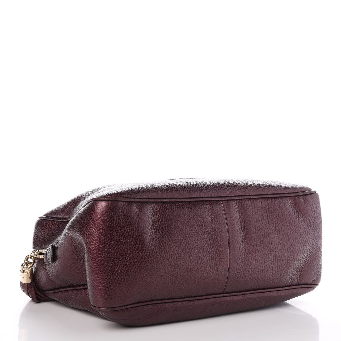 Metallic Cellarius Calfskin Medium Soho Bowler Classic Burgundy