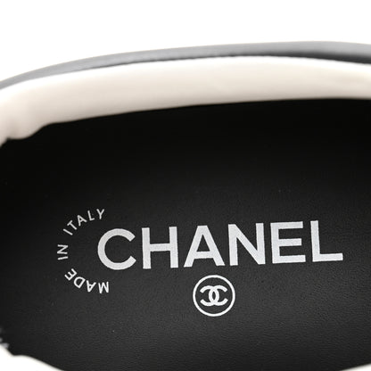 Chanel Calfskin CC Mens Sneakers 44 Black 8 of 9
