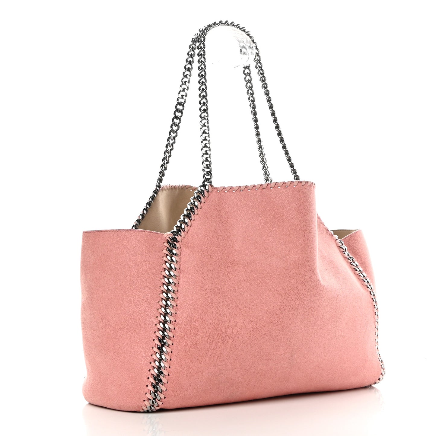 Shaggy Deer Falabella Reversible Tote Blush Pink Beige