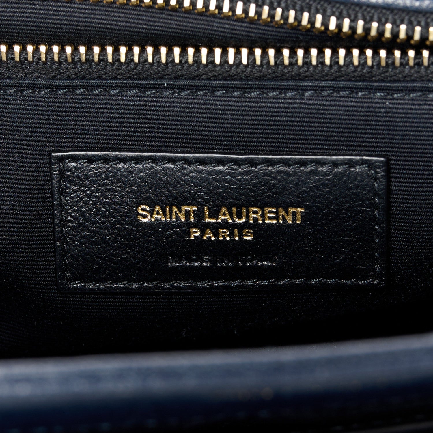 Saint Laurent Lambskin Quilted Mini Becky Chain Bag Blue Charron 6 of 11