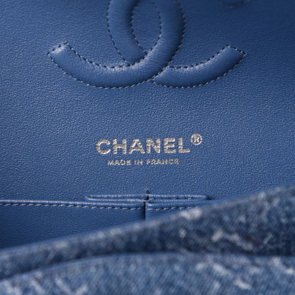 Chanel Denim Medium Double Flap Blue 8 of 11