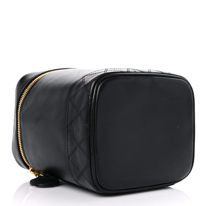 Chanel Lambskin Vanity Cosmetic Case Black 4 of 17