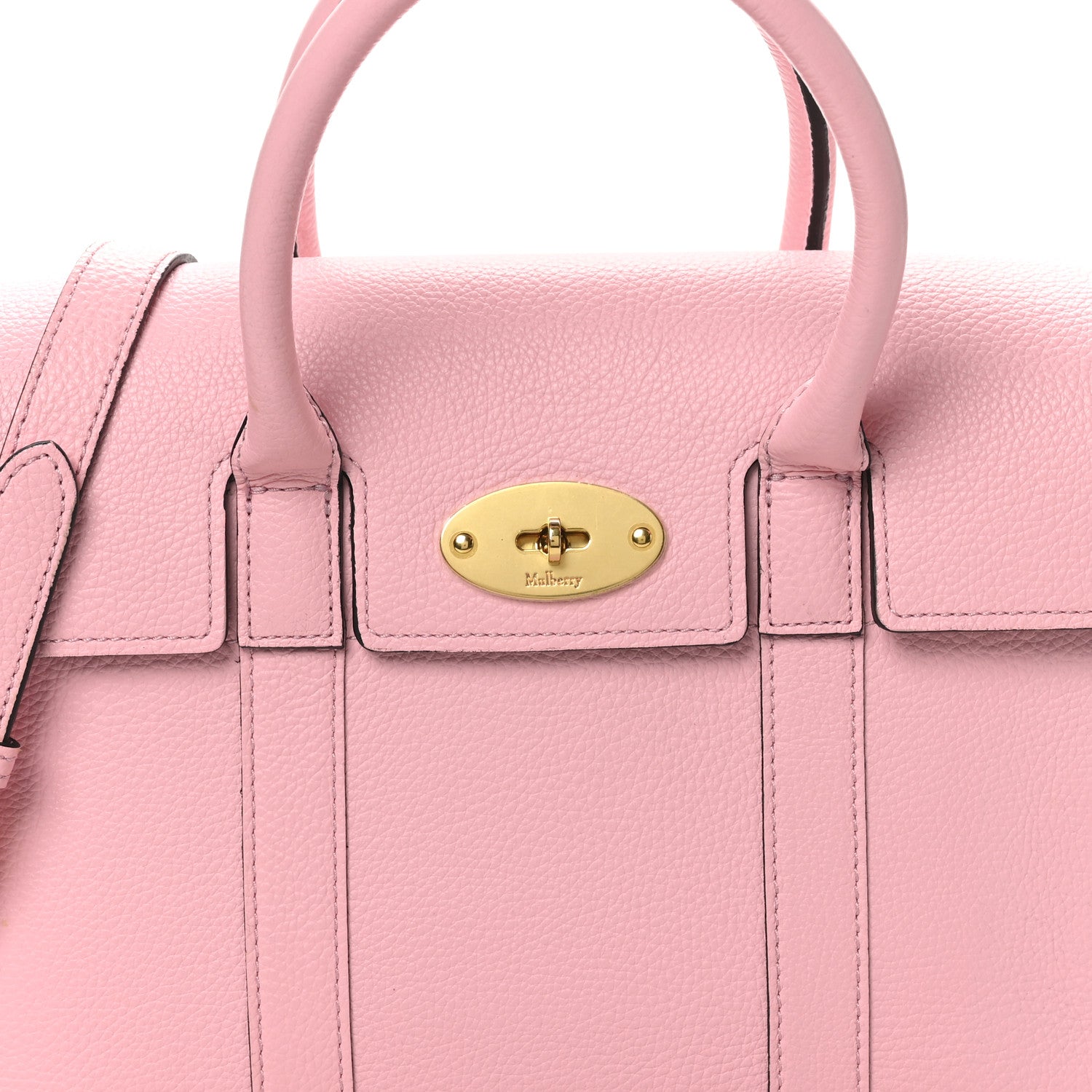 Mulberry Classic Grain Small Bayswater Satchel Sorbet Pink 7 of 9