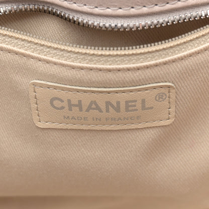 Chanel Glazed Calfskin Quilted Shopping Tote Light Beige 6 of 17