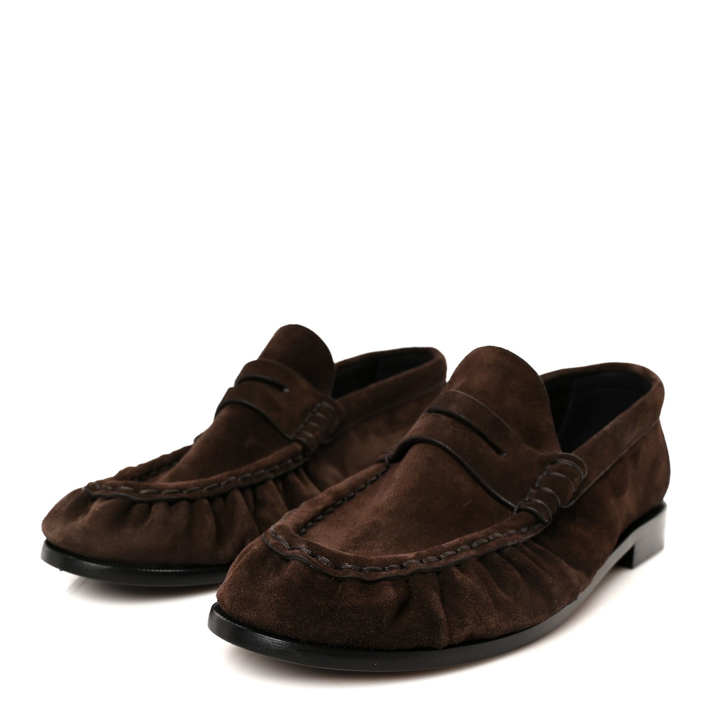 Suede Le Loafer 15 Penny Slippers 40 Dark Chocolate