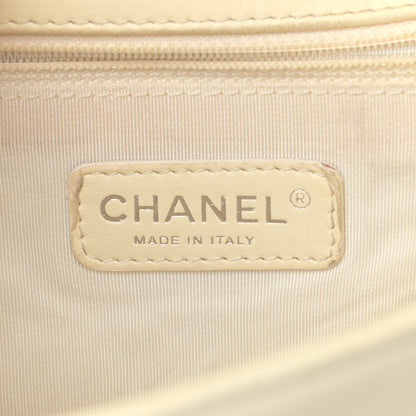 Chanel Lambskin Quilted Large Boy Flap Black White 6 of 20