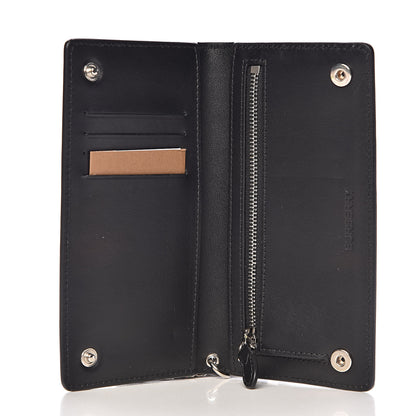 Burberry Calfskin Chain Logo Clutch Black 5 of 6