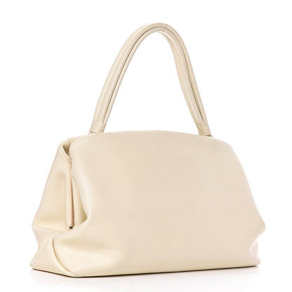 Celine Shiny Calfskin Eyelet Small Top Handle Bag Panna 3 of 11
