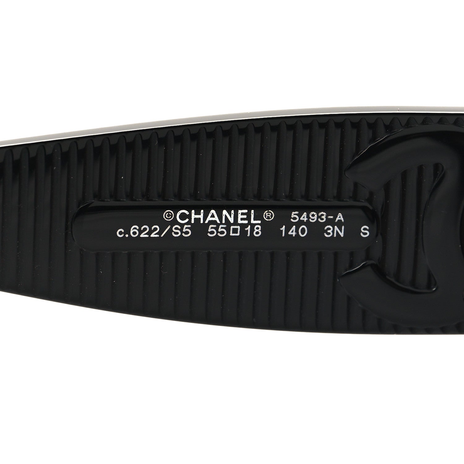 Chanel Acetate Rectangle Sunglasses 5493 Black 5 of 7