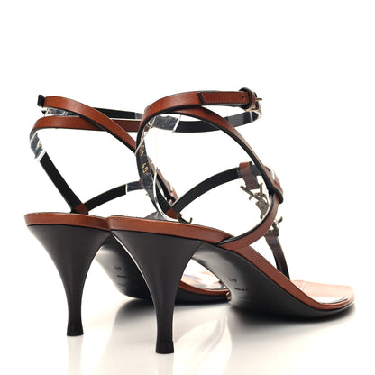 Saint Laurent Calfskin Cassandra 60 Sandals 40 Brown 4 of 8