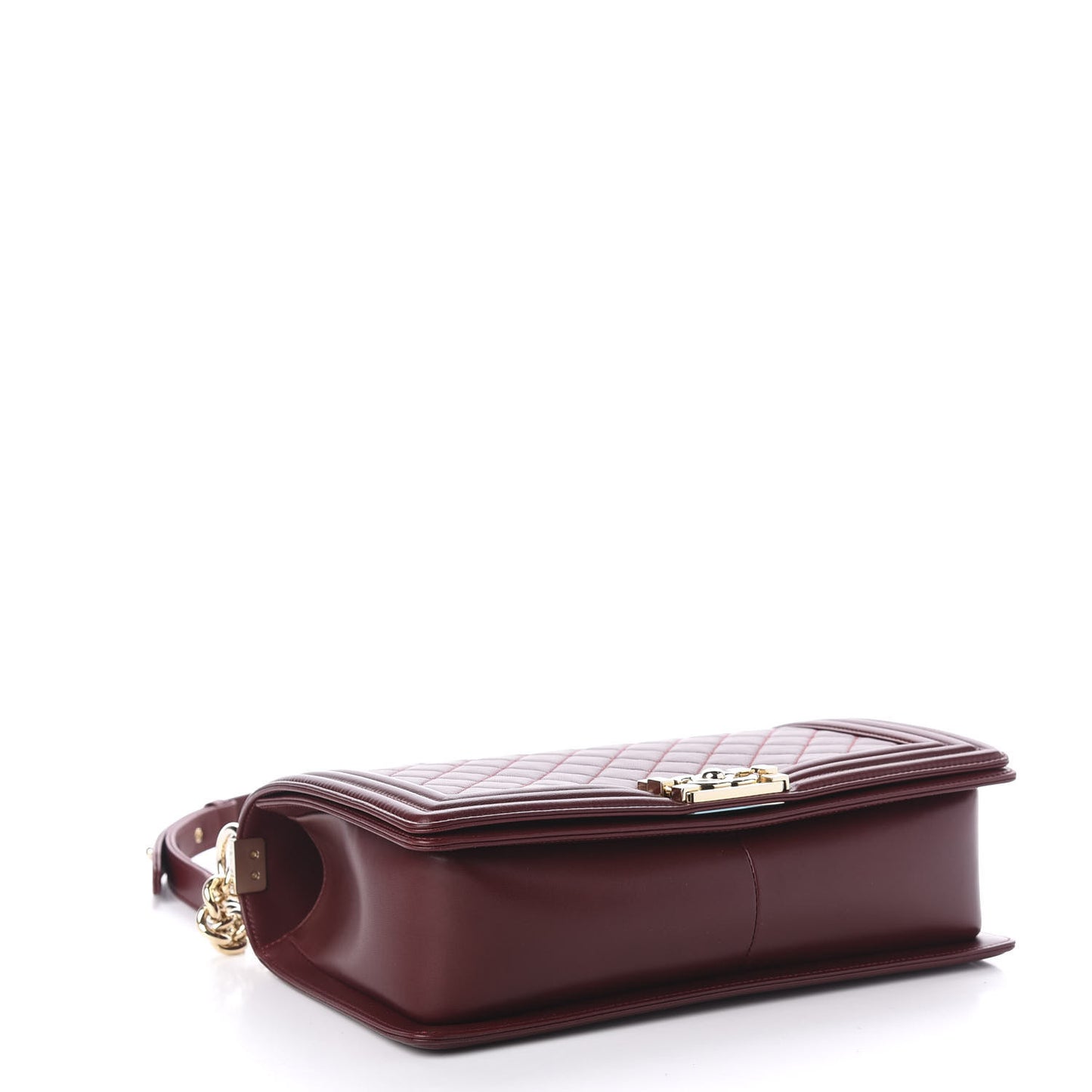 Lambskin Quilted New Medium Boy Flap Red