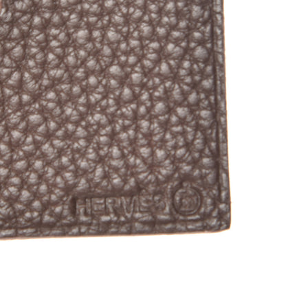 Hermes Togo Epsom Petit H Heart Bag Charm Chocolate 3 of 3