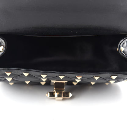 Valentino Garavani Nappa Micro Rockstud Spike Shoulder Bag Black 5 of 9