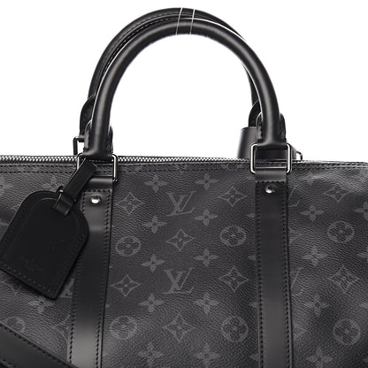 Louis Vuitton Monogram Eclipse Keepall Bandouliere 55 9 of 9