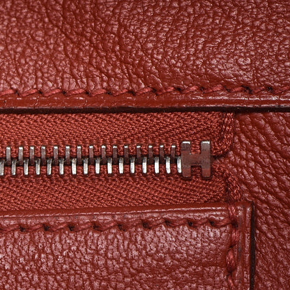 Hermes Taurillon Clemence Birkin 35 Rouge Venetian 8 of 36