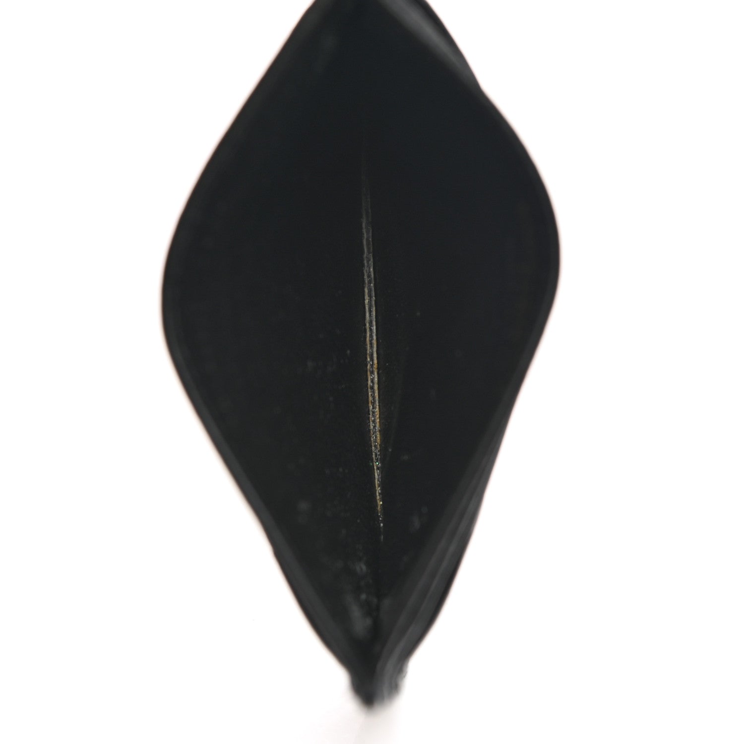 Saint Laurent Grain De Poudre Matelasse Chevron Monogram Credit Card Case Black 4 of 7