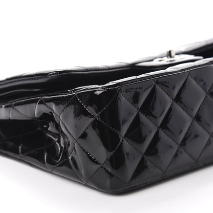 Chanel Patent Quilted Jumbo Double Flap Black 6 of 13
