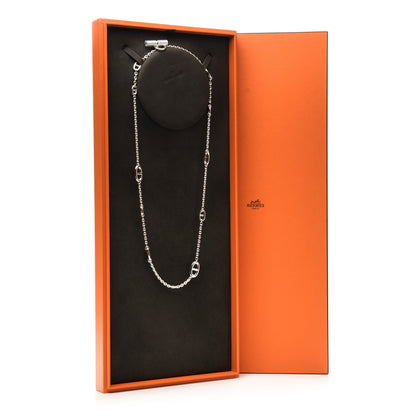 Hermes Sterling Silver Farandole Necklace 80 5 of 5