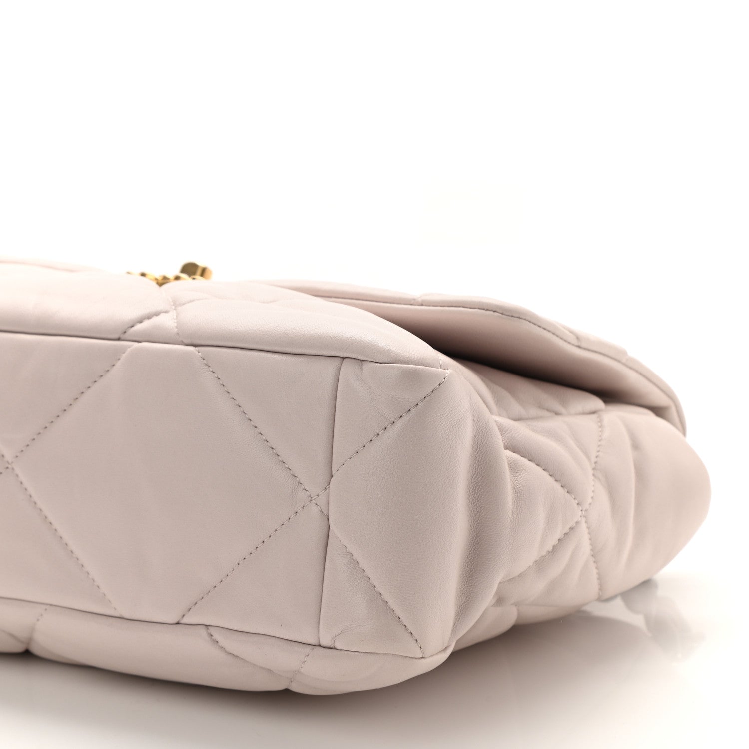 Chanel Lambskin Quilted Large Chanel 19 Flap Light Purple 10 of 11