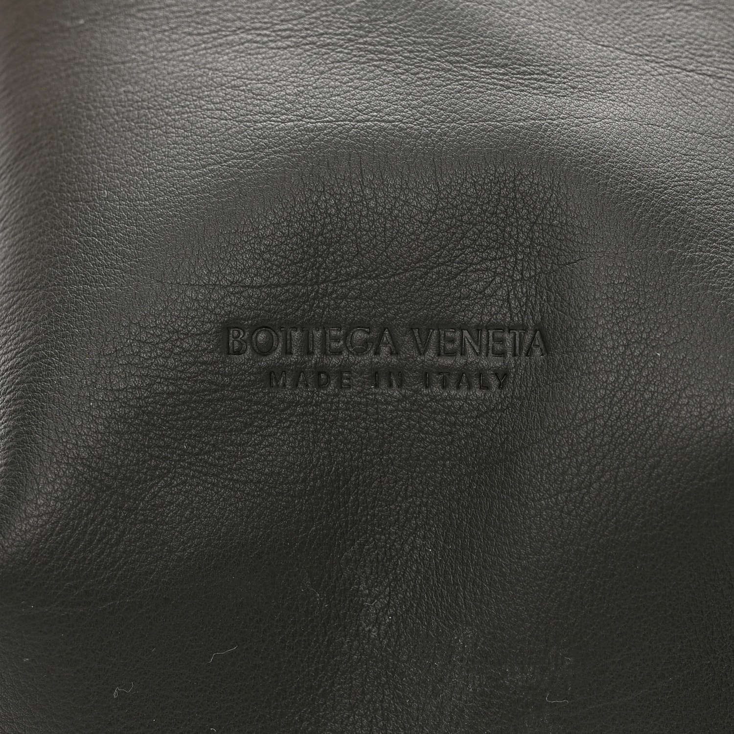 Bottega Veneta Smooth Calfskin Nylon Drawstring Bucket Bag Green 6 of 12